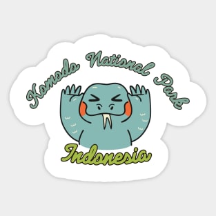 Komodo National Park Indonesia Sticker